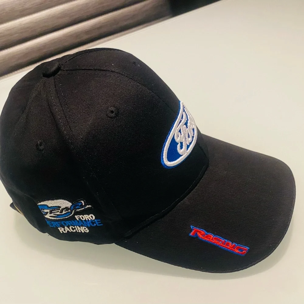 Ford Black Rally Cap with Blue and Red Embroidery New Without Tags Adjustable - Picture 2 of 6